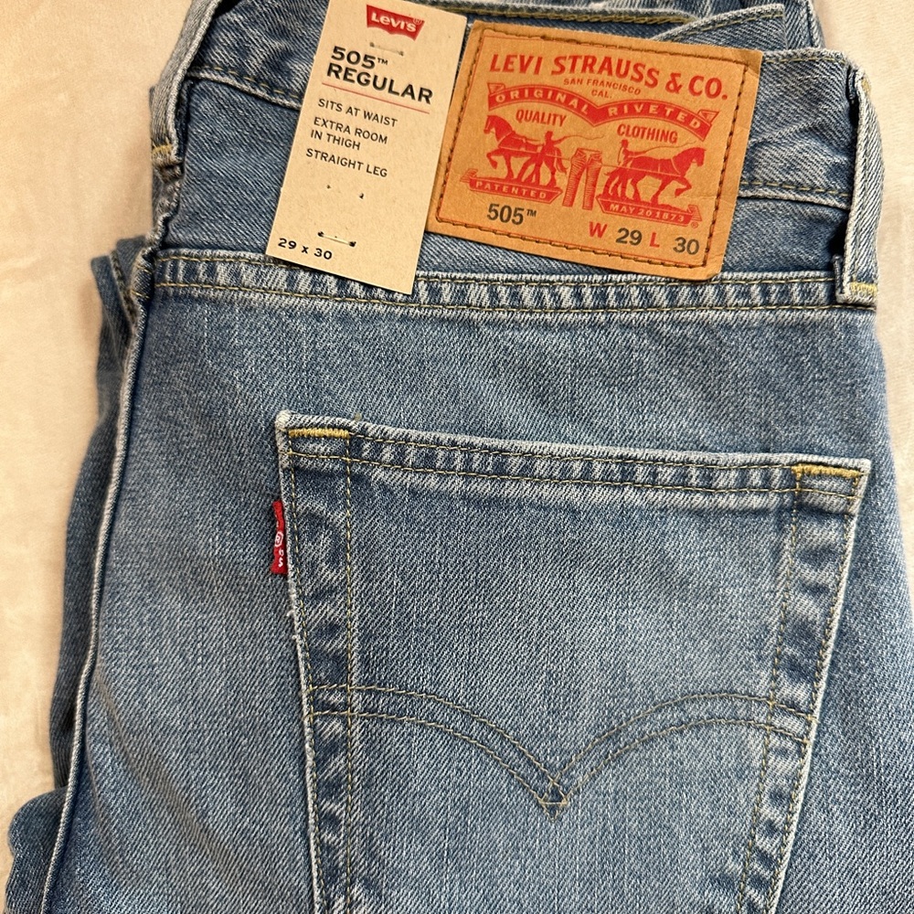 NWT Levi’s 505 Regular 29x30 jeans